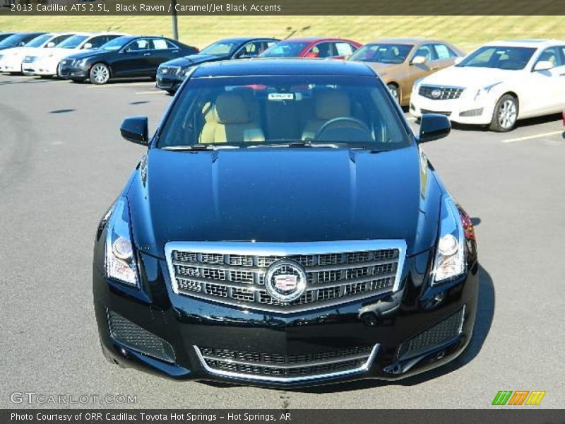 Black Raven / Caramel/Jet Black Accents 2013 Cadillac ATS 2.5L