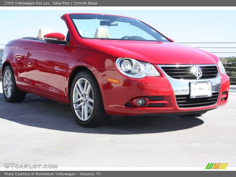 Salsa Red / Cornsilk Beige 2009 Volkswagen Eos Lux