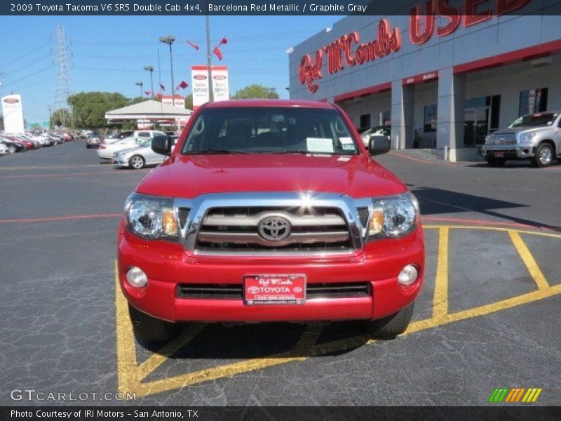 Barcelona Red Metallic / Graphite Gray 2009 Toyota Tacoma V6 SR5 Double Cab 4x4