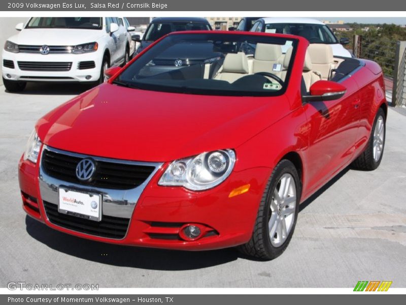 Salsa Red / Cornsilk Beige 2009 Volkswagen Eos Lux