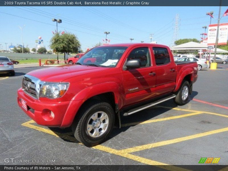 Barcelona Red Metallic / Graphite Gray 2009 Toyota Tacoma V6 SR5 Double Cab 4x4