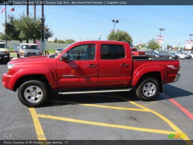 Barcelona Red Metallic / Graphite Gray 2009 Toyota Tacoma V6 SR5 Double Cab 4x4