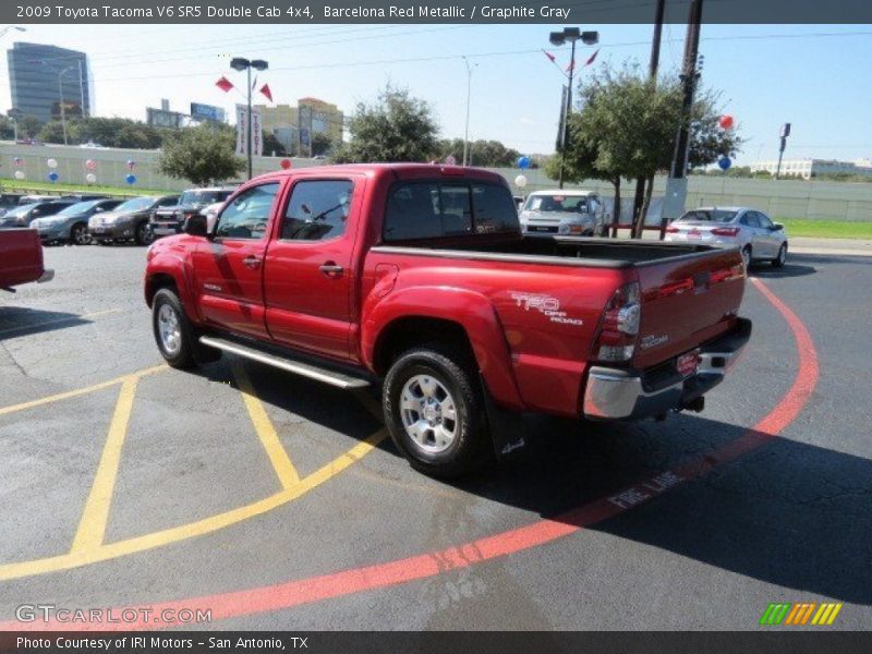 Barcelona Red Metallic / Graphite Gray 2009 Toyota Tacoma V6 SR5 Double Cab 4x4