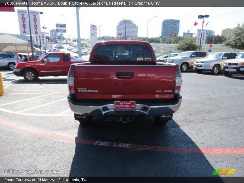 Barcelona Red Metallic / Graphite Gray 2009 Toyota Tacoma V6 SR5 Double Cab 4x4