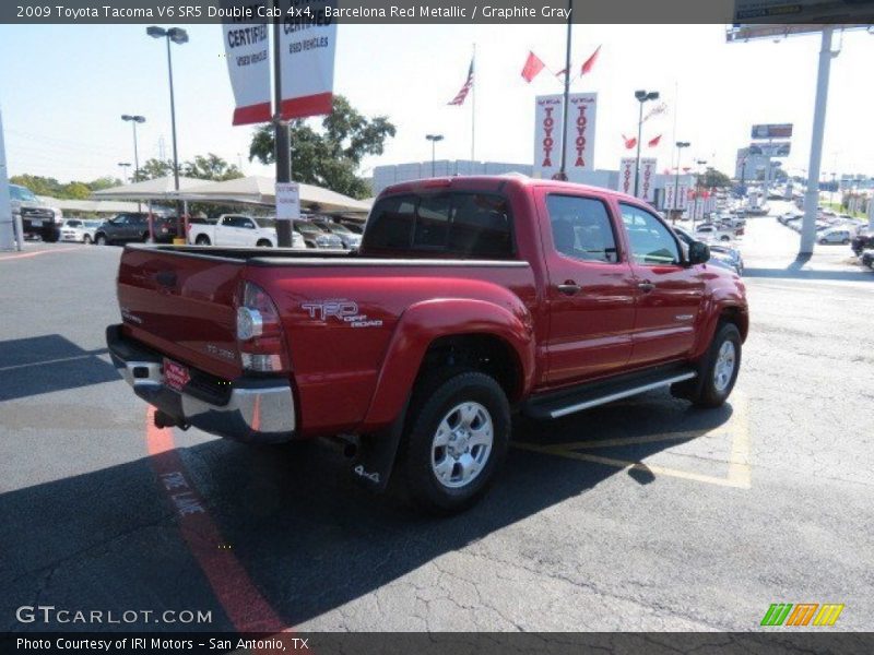 Barcelona Red Metallic / Graphite Gray 2009 Toyota Tacoma V6 SR5 Double Cab 4x4