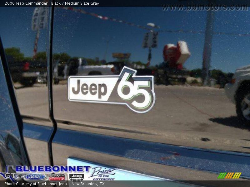 Black / Medium Slate Gray 2006 Jeep Commander