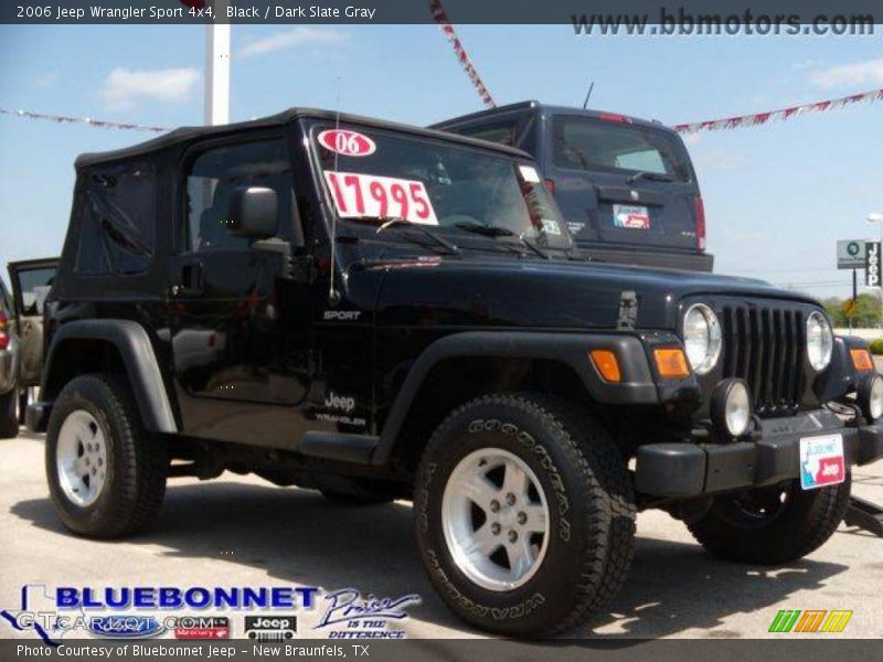 Black / Dark Slate Gray 2006 Jeep Wrangler Sport 4x4