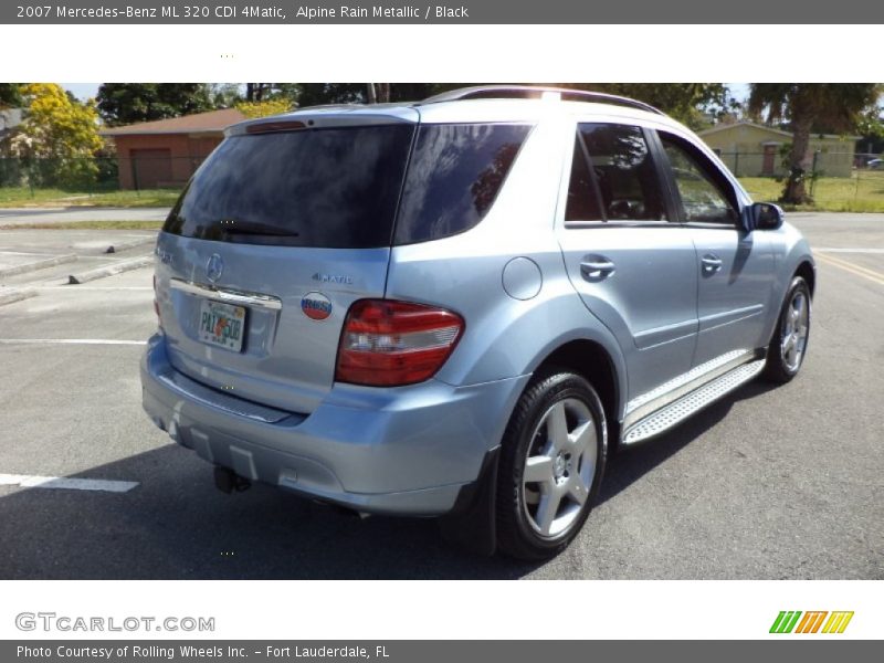 Alpine Rain Metallic / Black 2007 Mercedes-Benz ML 320 CDI 4Matic