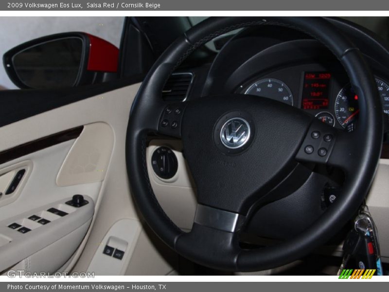 Salsa Red / Cornsilk Beige 2009 Volkswagen Eos Lux