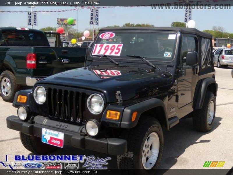 Black / Dark Slate Gray 2006 Jeep Wrangler Sport 4x4