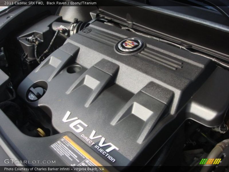 Black Raven / Ebony/Titanium 2011 Cadillac SRX FWD