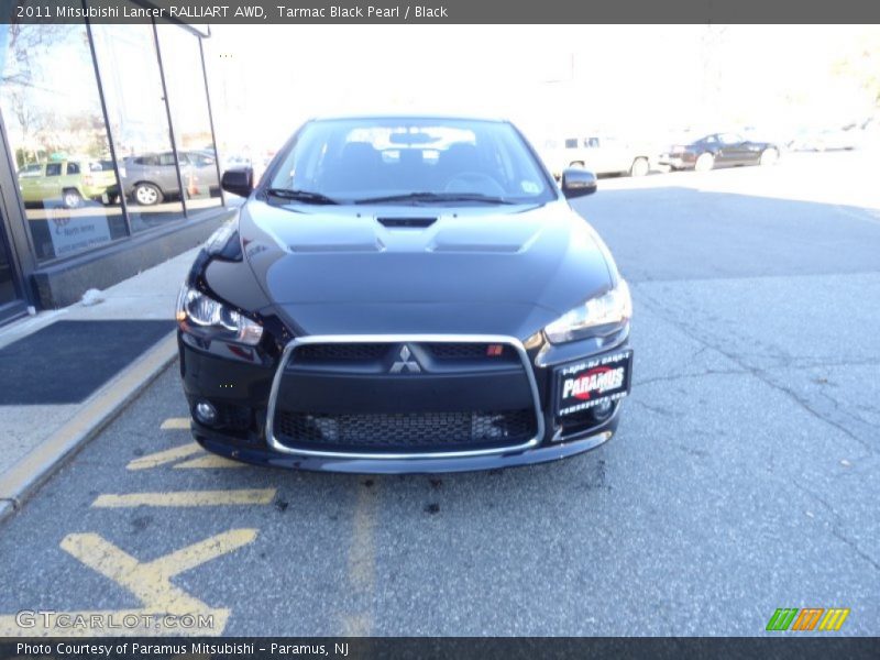 Tarmac Black Pearl / Black 2011 Mitsubishi Lancer RALLIART AWD