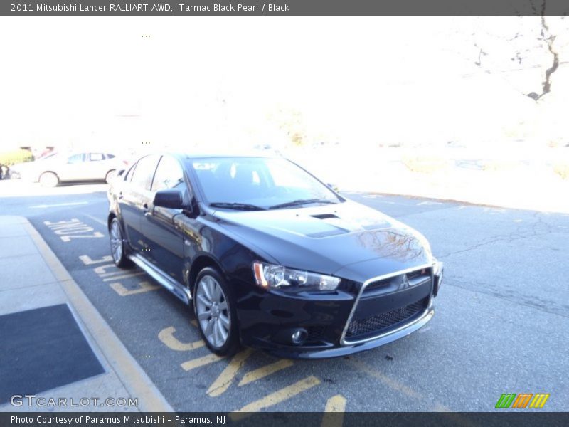 Tarmac Black Pearl / Black 2011 Mitsubishi Lancer RALLIART AWD