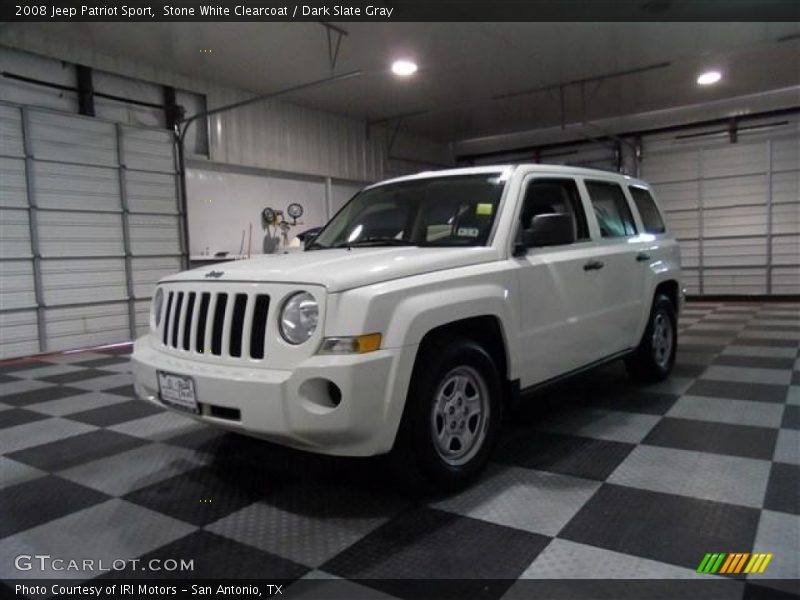 Stone White Clearcoat / Dark Slate Gray 2008 Jeep Patriot Sport