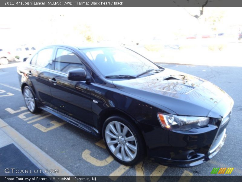 Tarmac Black Pearl / Black 2011 Mitsubishi Lancer RALLIART AWD