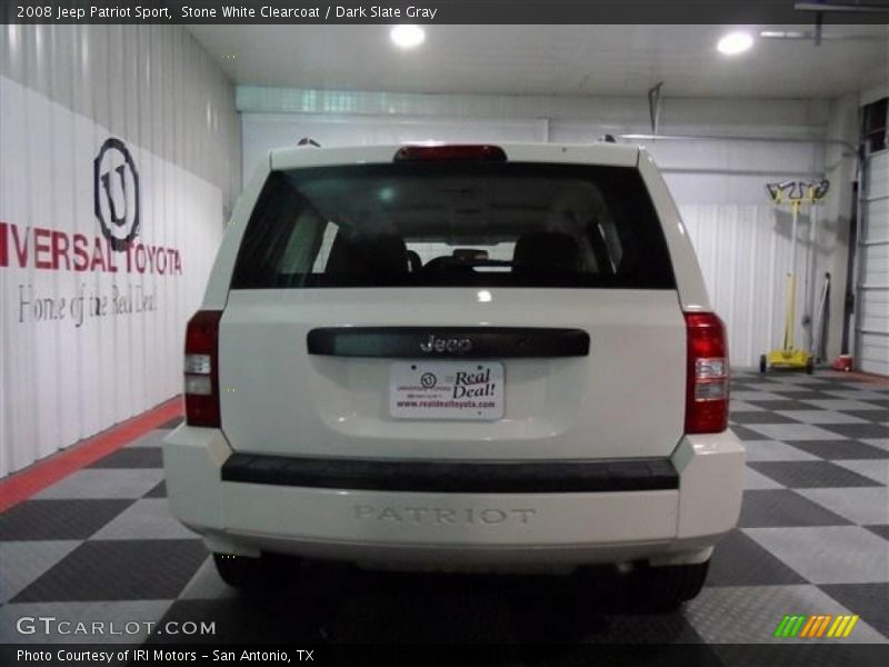 Stone White Clearcoat / Dark Slate Gray 2008 Jeep Patriot Sport