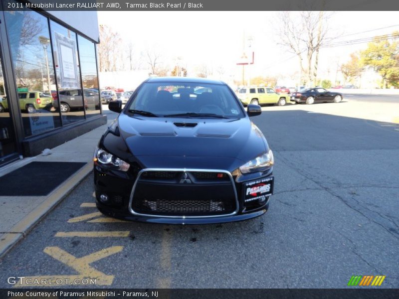 Tarmac Black Pearl / Black 2011 Mitsubishi Lancer RALLIART AWD