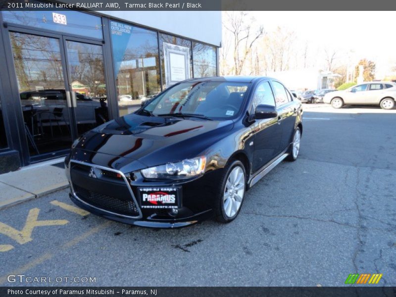 Tarmac Black Pearl / Black 2011 Mitsubishi Lancer RALLIART AWD