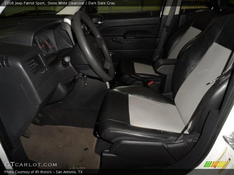 Stone White Clearcoat / Dark Slate Gray 2008 Jeep Patriot Sport