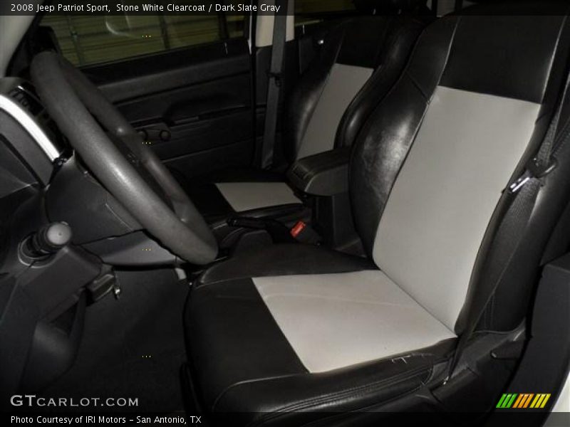 Stone White Clearcoat / Dark Slate Gray 2008 Jeep Patriot Sport