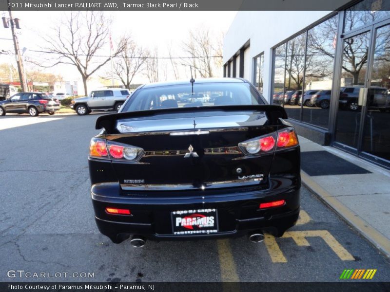 Tarmac Black Pearl / Black 2011 Mitsubishi Lancer RALLIART AWD