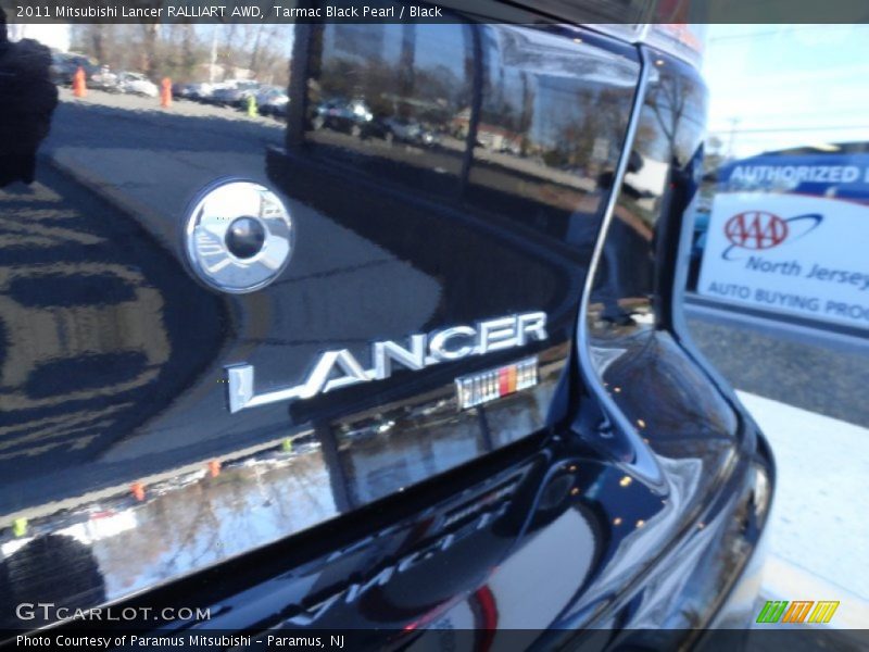 Tarmac Black Pearl / Black 2011 Mitsubishi Lancer RALLIART AWD