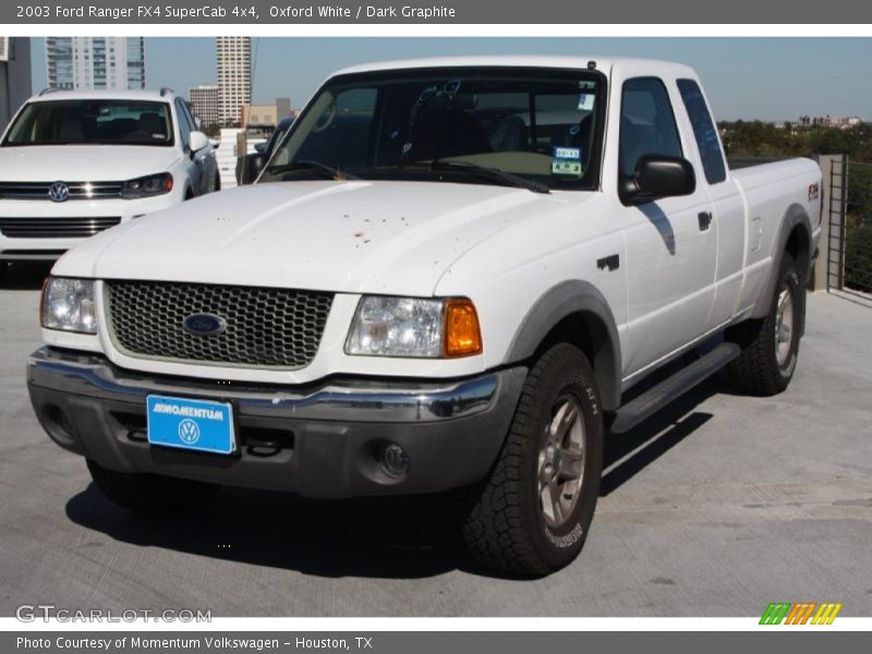 Oxford White / Dark Graphite 2003 Ford Ranger FX4 SuperCab 4x4