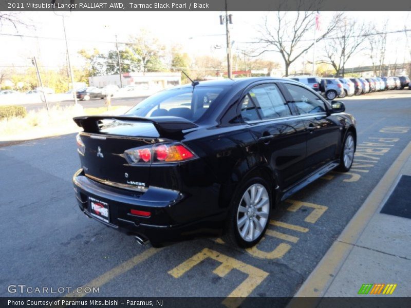 Tarmac Black Pearl / Black 2011 Mitsubishi Lancer RALLIART AWD