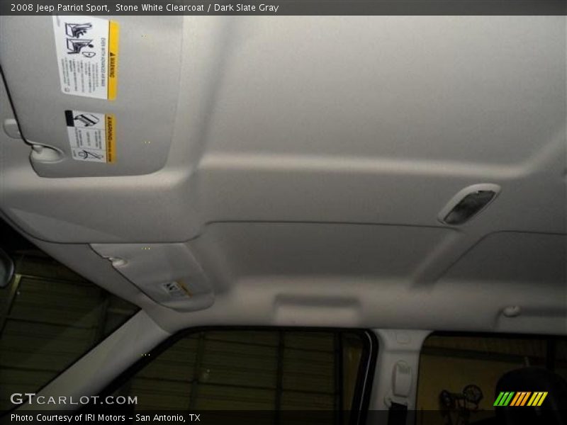 Stone White Clearcoat / Dark Slate Gray 2008 Jeep Patriot Sport
