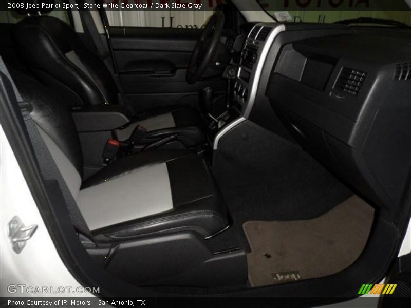 Stone White Clearcoat / Dark Slate Gray 2008 Jeep Patriot Sport