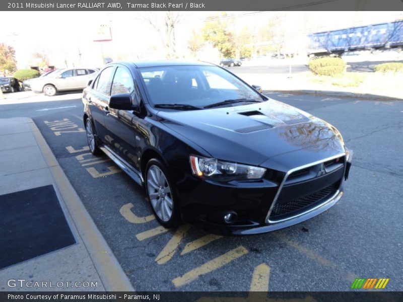 Tarmac Black Pearl / Black 2011 Mitsubishi Lancer RALLIART AWD