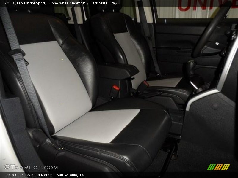 Stone White Clearcoat / Dark Slate Gray 2008 Jeep Patriot Sport
