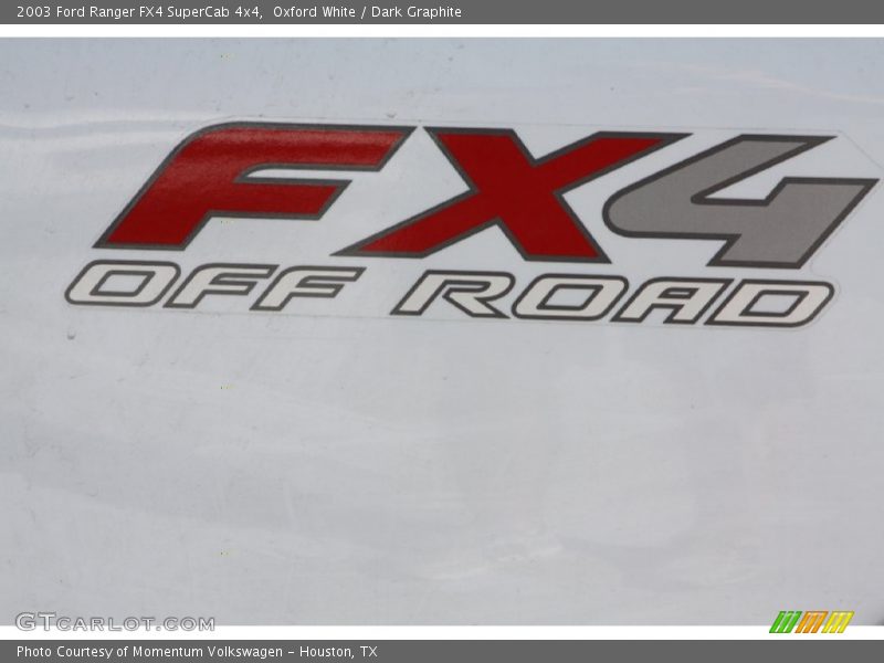 Oxford White / Dark Graphite 2003 Ford Ranger FX4 SuperCab 4x4