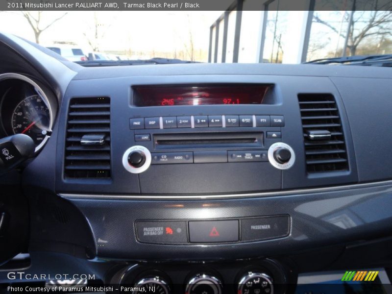 Tarmac Black Pearl / Black 2011 Mitsubishi Lancer RALLIART AWD