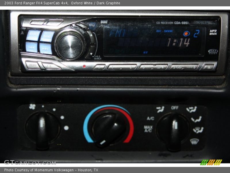 Oxford White / Dark Graphite 2003 Ford Ranger FX4 SuperCab 4x4