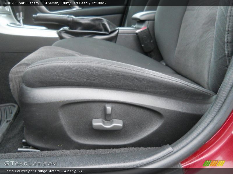 Ruby Red Pearl / Off Black 2009 Subaru Legacy 2.5i Sedan