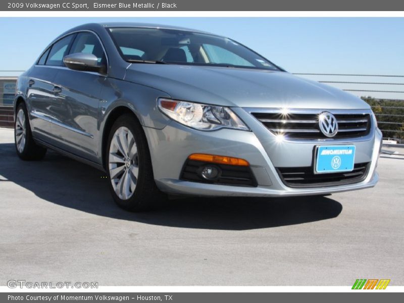 Eismeer Blue Metallic / Black 2009 Volkswagen CC Sport