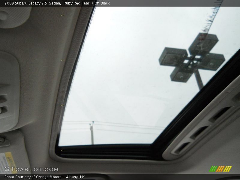 Ruby Red Pearl / Off Black 2009 Subaru Legacy 2.5i Sedan