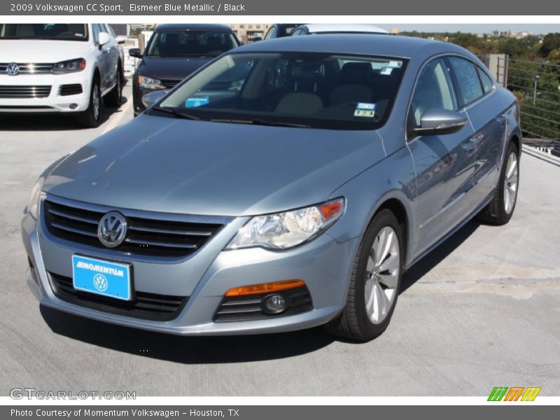 Eismeer Blue Metallic / Black 2009 Volkswagen CC Sport