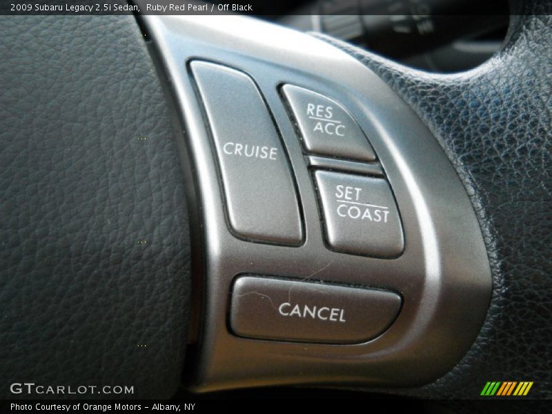 Ruby Red Pearl / Off Black 2009 Subaru Legacy 2.5i Sedan
