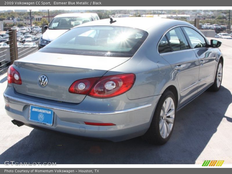 Eismeer Blue Metallic / Black 2009 Volkswagen CC Sport