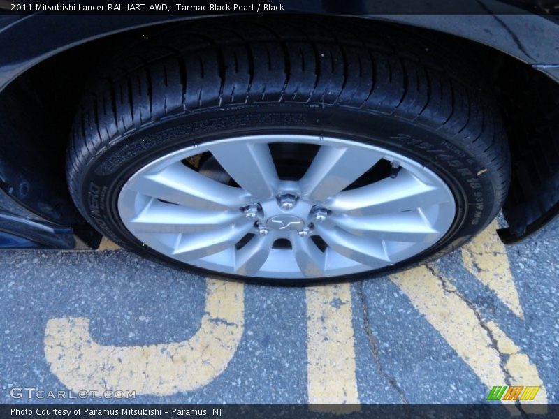 Tarmac Black Pearl / Black 2011 Mitsubishi Lancer RALLIART AWD