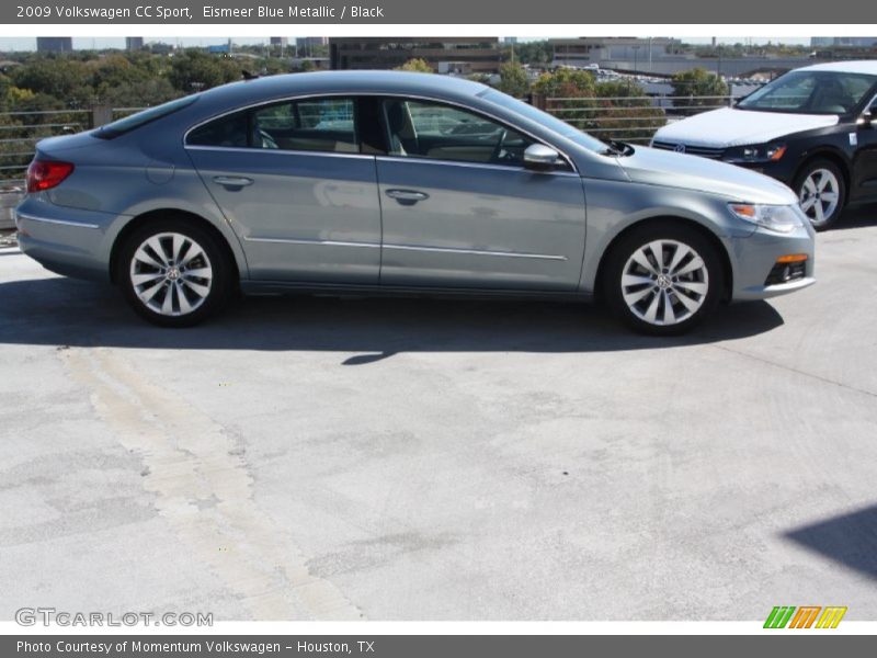 Eismeer Blue Metallic / Black 2009 Volkswagen CC Sport