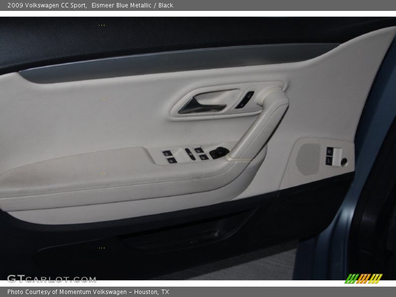 Eismeer Blue Metallic / Black 2009 Volkswagen CC Sport