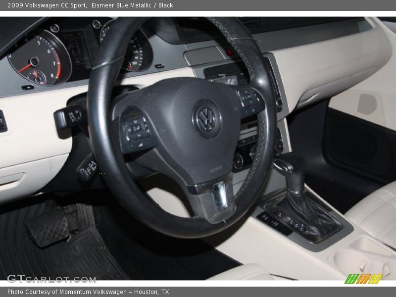 Eismeer Blue Metallic / Black 2009 Volkswagen CC Sport