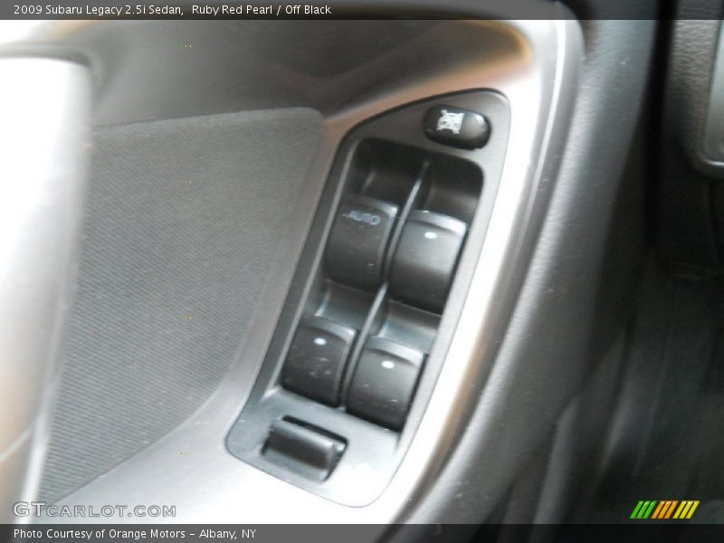 Ruby Red Pearl / Off Black 2009 Subaru Legacy 2.5i Sedan