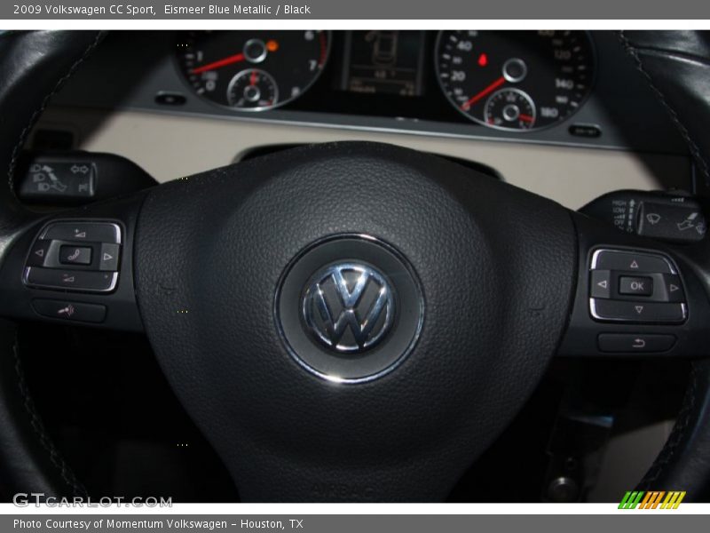 Eismeer Blue Metallic / Black 2009 Volkswagen CC Sport