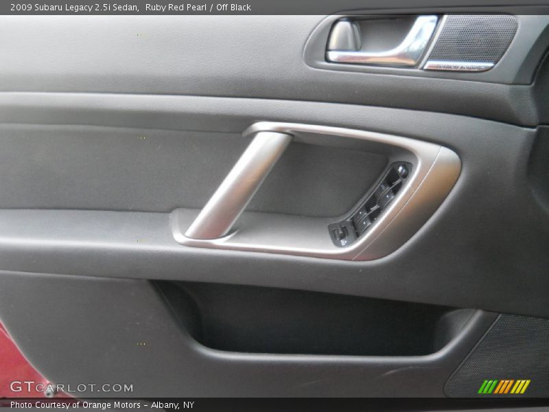 Ruby Red Pearl / Off Black 2009 Subaru Legacy 2.5i Sedan