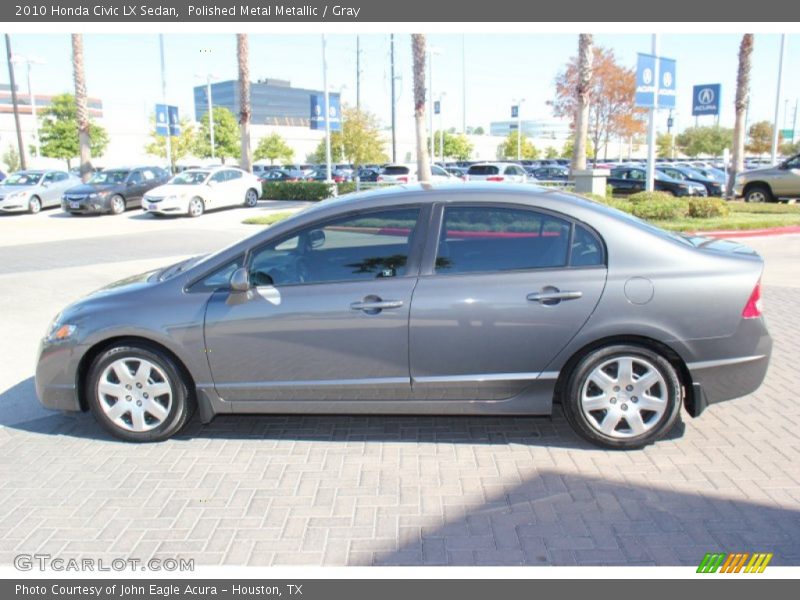 Polished Metal Metallic / Gray 2010 Honda Civic LX Sedan