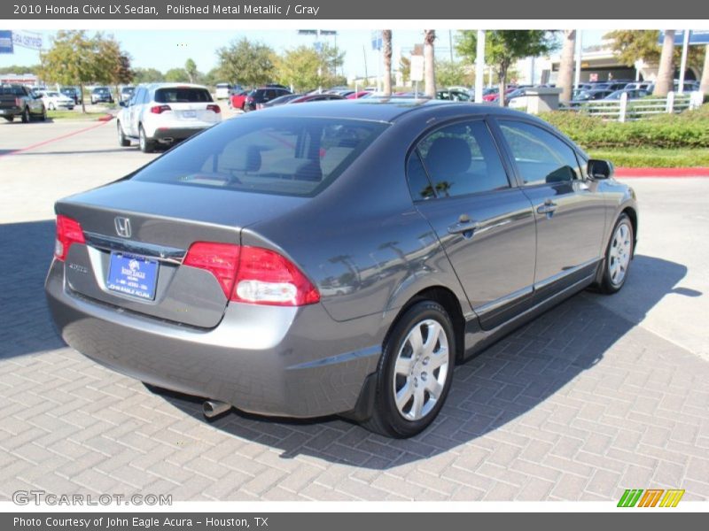 Polished Metal Metallic / Gray 2010 Honda Civic LX Sedan